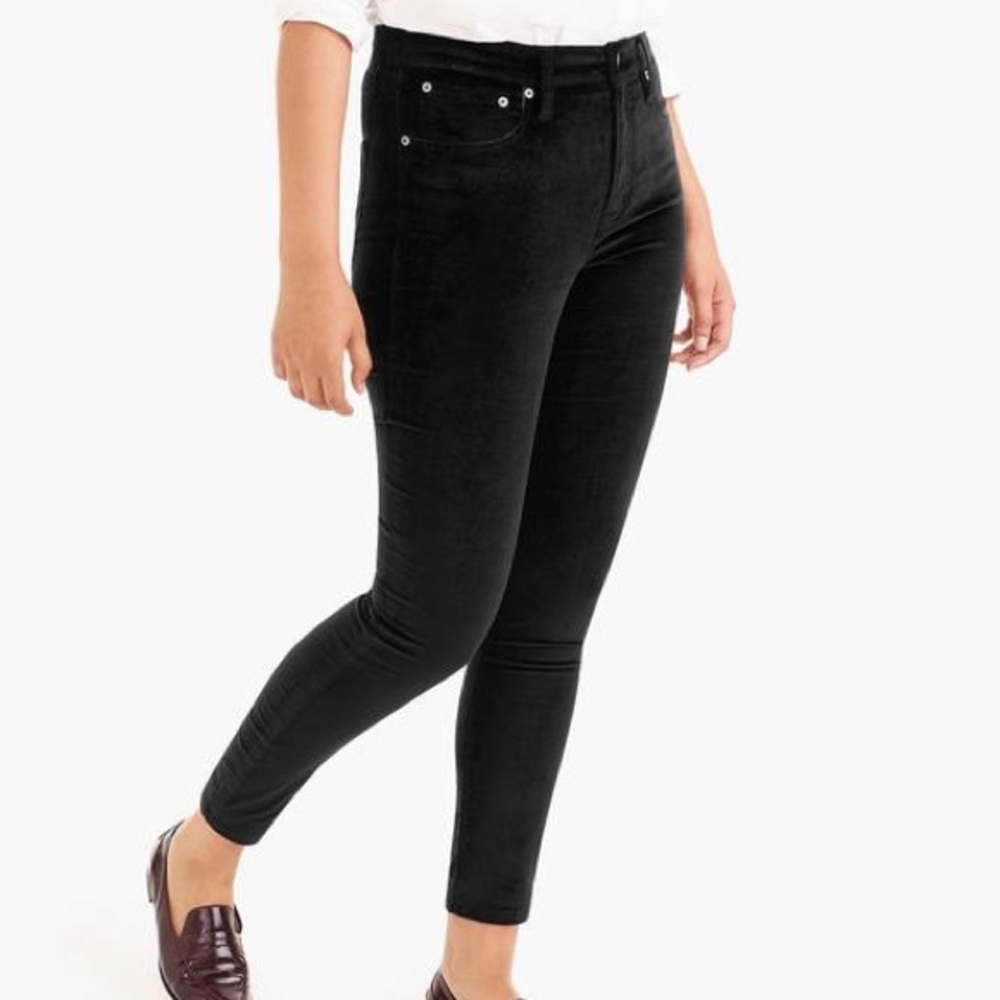 J. Crew NWT 9" high-rise toothpick jean in velvet size: 25